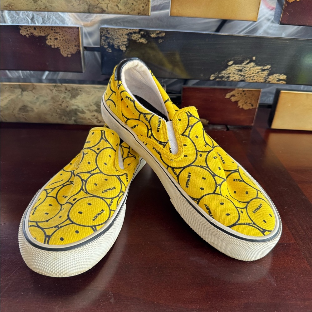 Airwalk Yellow Smiley Kids Sneakers